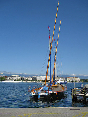 Foto Boote im Hafen - Genf