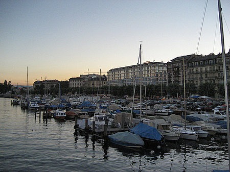 Foto Boote im Hafen - Genf