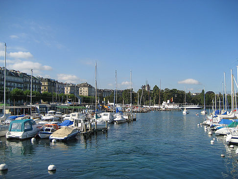 Foto Boote im Hafen - Genf